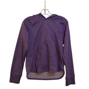 Athletic Works Pullover Hoodie Long Sleeves Purple Polyester Kids XL/XG (14-16)